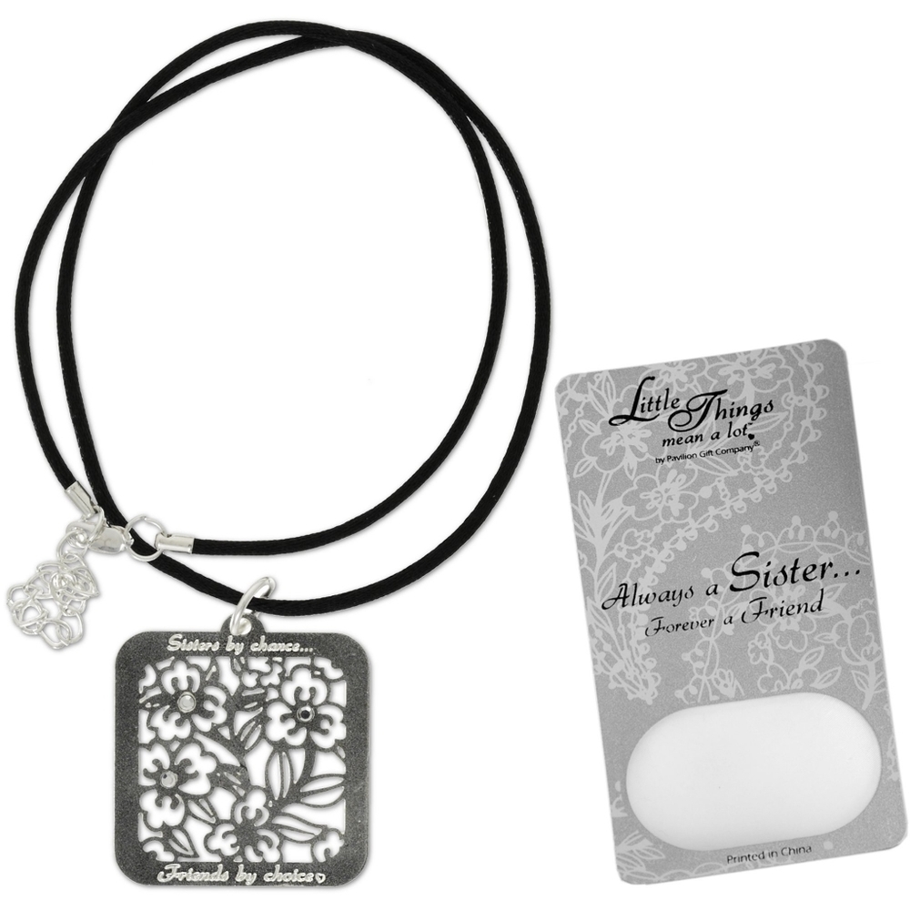 Sister pendant necklace Little Things Mean a lot